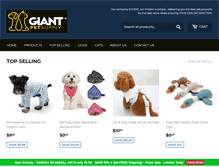 Tablet Screenshot of giantpetsupply.com